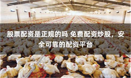 股票配资是正规的吗 免费配资炒股,安全可靠的配资平台