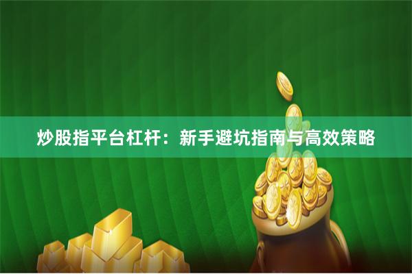 炒股指平台杠杆：新手避坑指南与高效策略