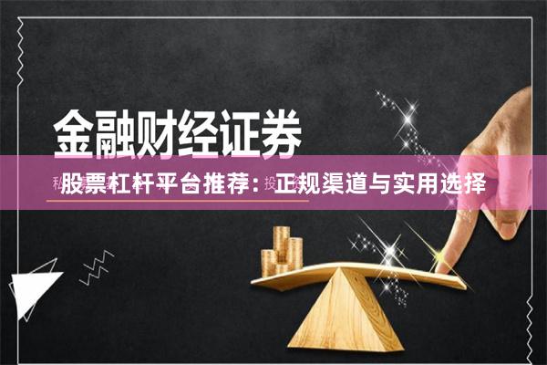 股票杠杆平台推荐：正规渠道与实用选择